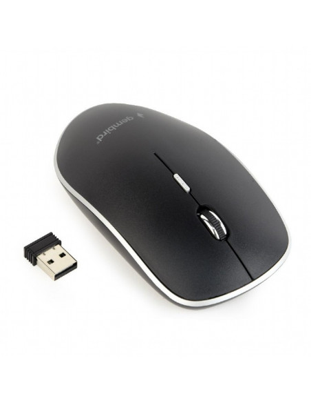 MOUSE GEMBIRD, notebook, PC, wireless, optic, Wireless, 1600
