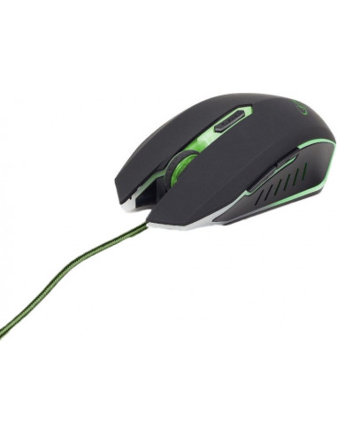 MOUSE GEMBIRD - gaming, cu fir, optic, USB, 2400 dpi, 6/1