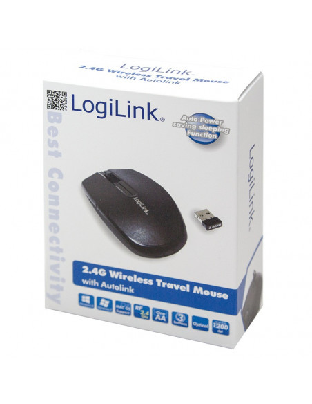 MOUSE LOGILINK, notebook, PC, wireless, optic, Wireless, 1200 MOUSE LOGILINK, notebook, PC, wireless, optic, Wireless, 1200