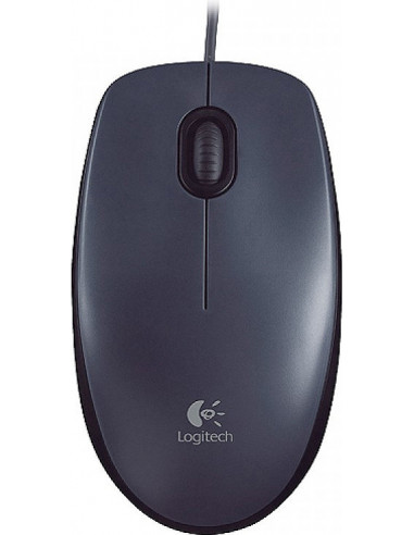 MOUSE LOGITECH, "M90" notebook, PC, cu fir, optic, USB, 1000