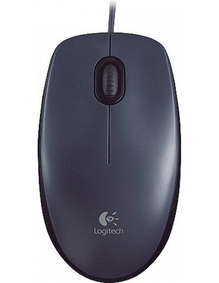MOUSE LOGITECH, "M90" notebook, PC, cu fir, optic, USB, 1000