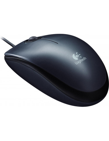 MOUSE LOGITECH, "M90" notebook, PC, cu fir, optic, USB, 1000