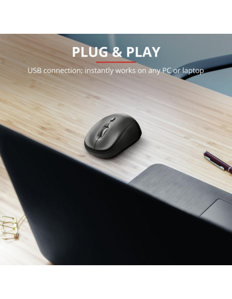 MOUSE TRUST, "Yvi" notebook, PC, wireless, optic, USB, 1600