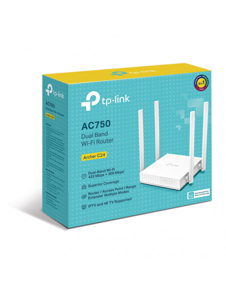 ROUTER TP-LINK wireless 750Mbps, 4 porturi 10/100Mbps, 4 antene