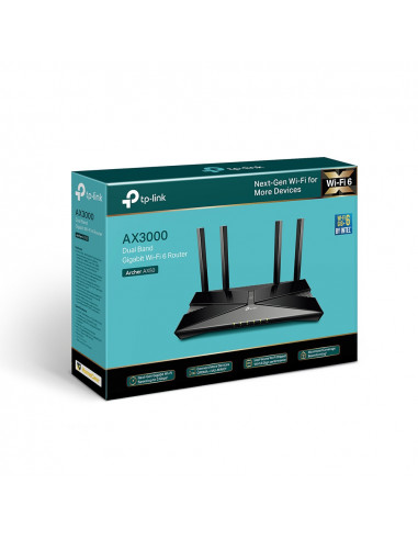 ROUTER TP-LINK wireless 3000Mbps,1 x WAN Gigabit, 4 porturi