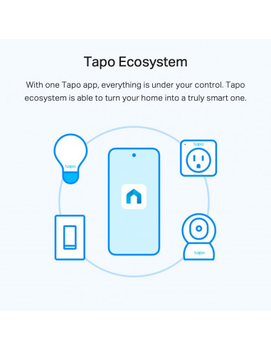 BEC LED wireless TP-LINK, 800lm, 8.7W, E27, se conecteaza la