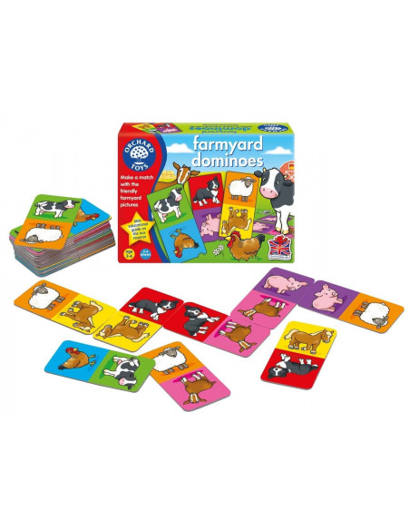 Joc educativ domino Ferma FARMYARD DOMINOES,OR006