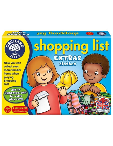 Joc educativ in limba engleza Lista de cumparaturi Haine,OR091