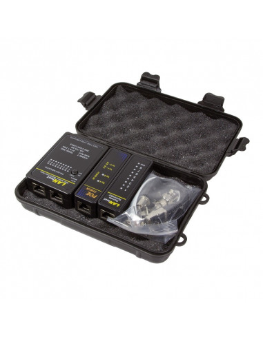 TESTER CABLU RETEA LOGILINK, pt. cablu UTP, FTP, coaxial