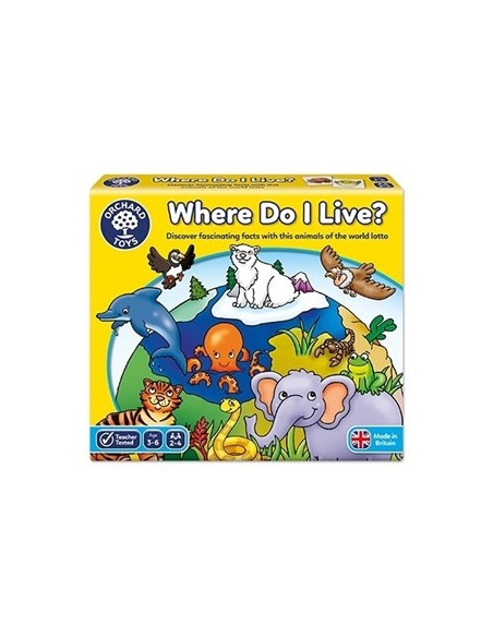 Joc educativ loto Habitate WHERE DO I LIVE,OR069