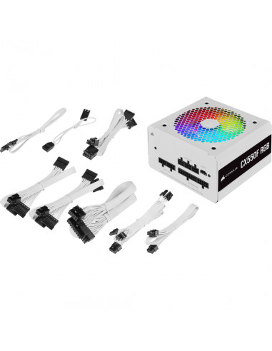 Sursa Corsair CX550F RGB White 80+ Bronze, 550W,CP-9020225-EU