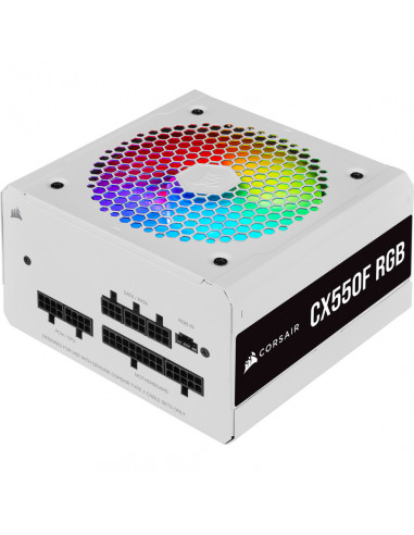 Sursa Corsair CX550F RGB White 80+ Bronze, 550W,CP-9020225-EU
