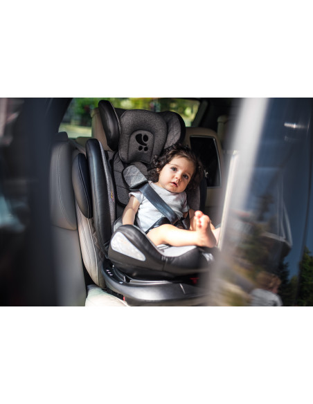 Scaun auto AVIATOR SPS Isofix, Black & Red,10071302167