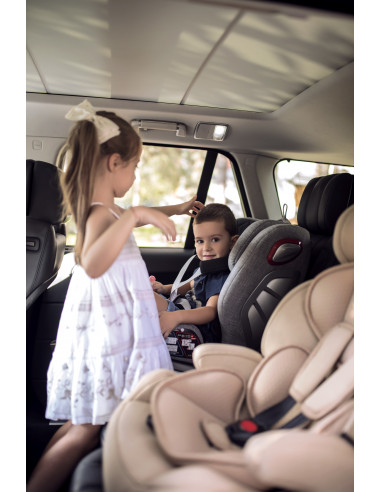 Scaun auto ROTO Isofix, black & red,10071272002