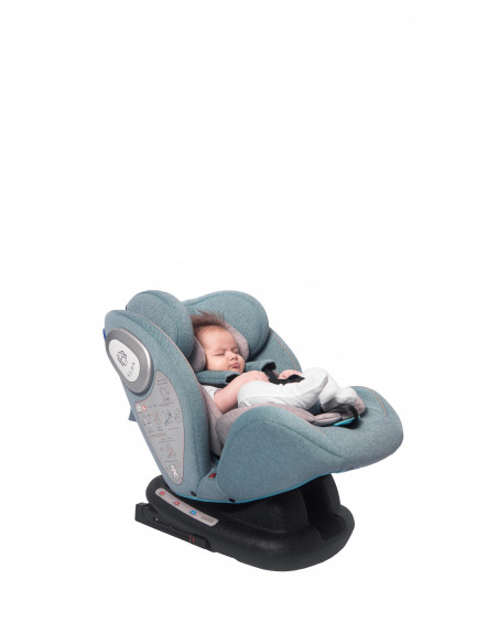 Scaun auto CORSICA Isofix, Black & Green Stars,10071261978
