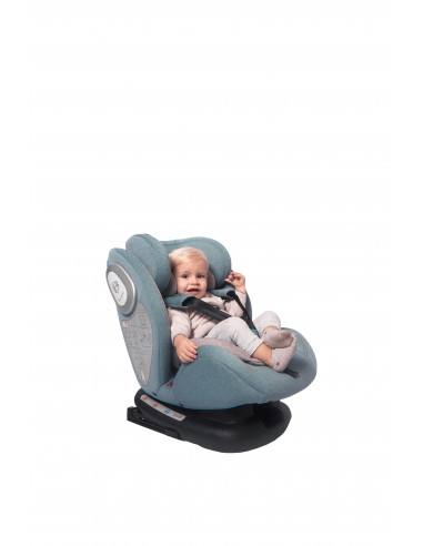 Scaun auto CORSICA Isofix, Black & Green Stars,10071261978