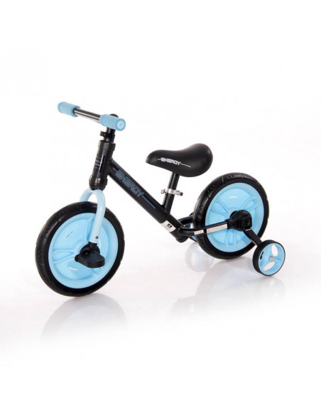 Bicicleta Energy, cu pedale si roti ajutatoare, Blue,10050480001