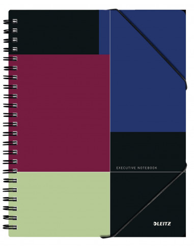 CAIET BIROU SPIRA A4 DR NEGRU-VIOLET EXECUTIVE BE MOBILE