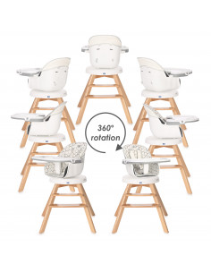 Scaun de masa cu sezut rotativ Napoli, 3 in 1, Blue Surf 2