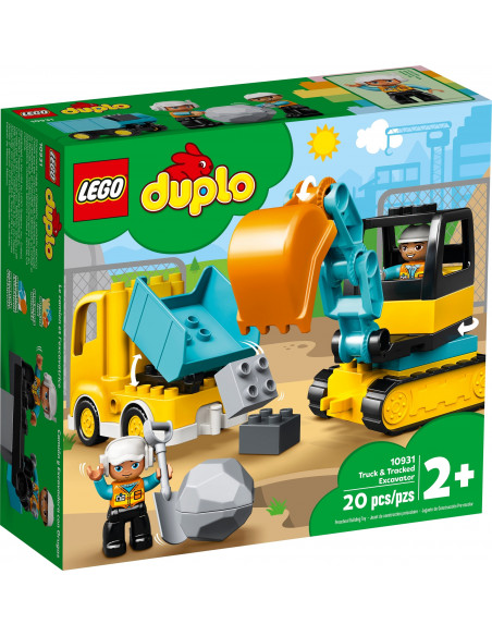 Lego Duplo Camion Si Excavator Pe Senile 10931,10931