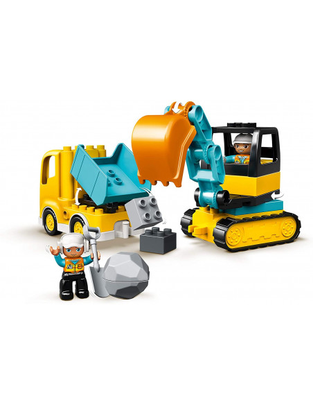 Lego Duplo Camion Si Excavator Pe Senile 10931,10931