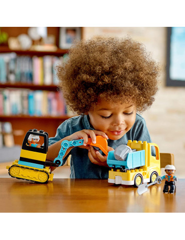 Lego Duplo Camion Si Excavator Pe Senile 10931,10931