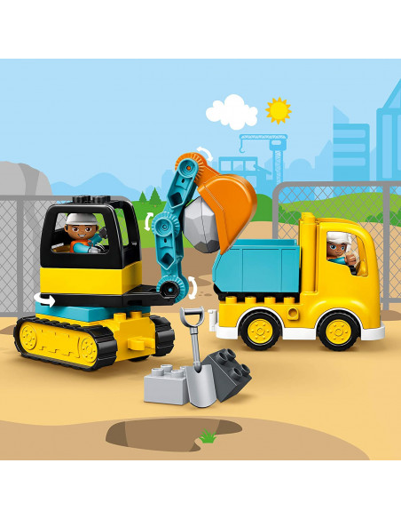 Lego Duplo Camion Si Excavator Pe Senile 10931,10931