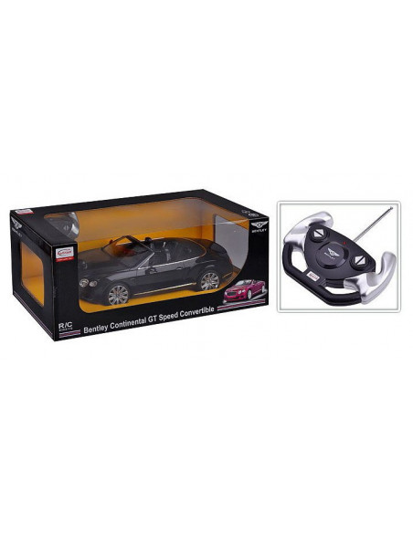 Masina Cu Telecomanda Bentley Continetal Gt Negru Cu Scara 1 La