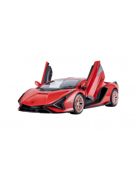 Masina Cu Telecomanda Lamborghini Sian Rosu Cu Scara 1 La