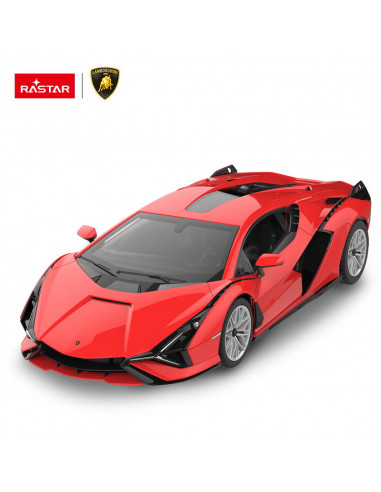 Masina Cu Telecomanda Lamborghini Sian Rosu Cu Scara 1 La