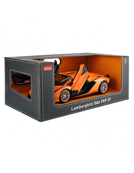 Masina Cu Telecomanda Lamborghini Sian Portocaliu Cu Scara 1 La