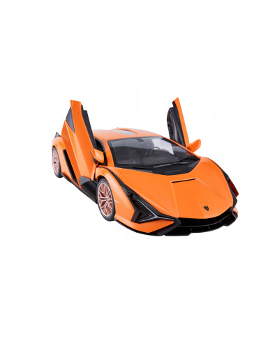 Masina Cu Telecomanda Lamborghini Sian Portocaliu Cu Scara 1 La