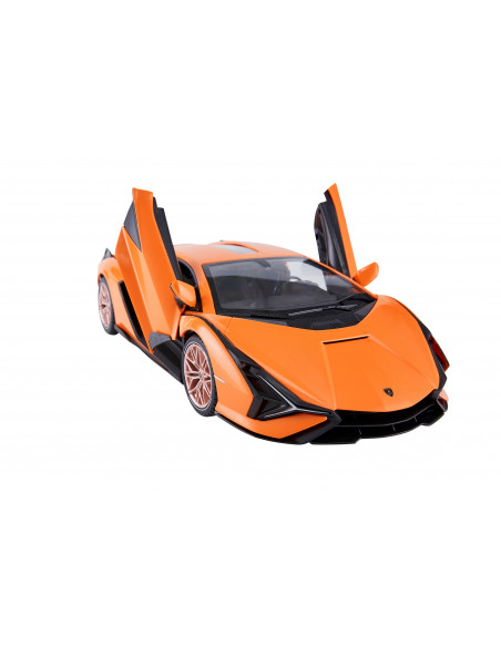 Masina Cu Telecomanda Lamborghini Sian Portocaliu Cu Scara 1 La