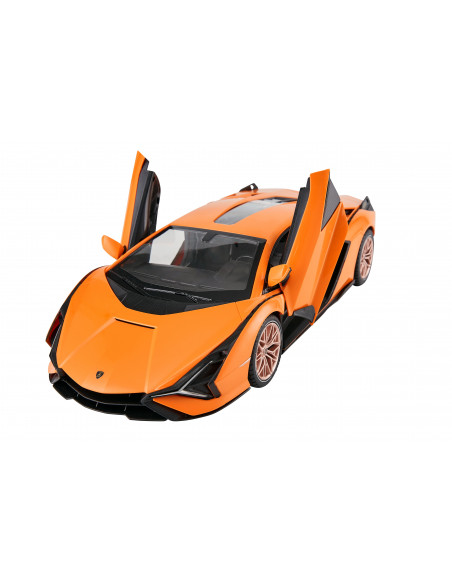 Masina Cu Telecomanda Lamborghini Sian Portocaliu Cu Scara 1 La