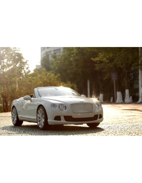 Masina Cu Telecomanda Bentley Continetal Gt Alb Cu Scara 1 La