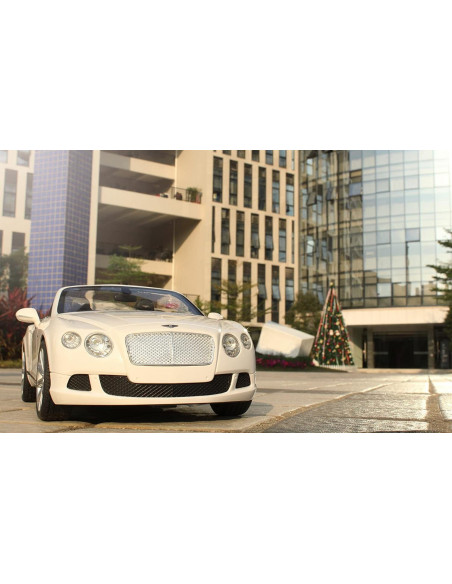 Masina Cu Telecomanda Bentley Continetal Gt Alb Cu Scara 1 La
