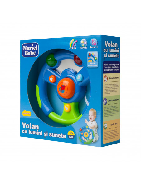 Volan Cu Lumini Si Sunete, Jucarie Bebelusi Noriel,Uniq16135