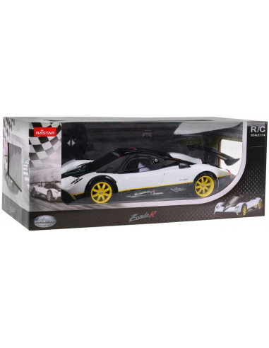 Masina Cu Telecomanda Pagani Zonda R Alb Cu Scara 1 La