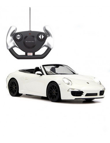 Masina Cu Telecomanda Porsche Carrera S Alb Cu Scara 1 La