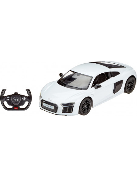 Masina Cu Telecomanda Audi R8 Alb Cu Scara 1 La 14,Ras74400_Alb