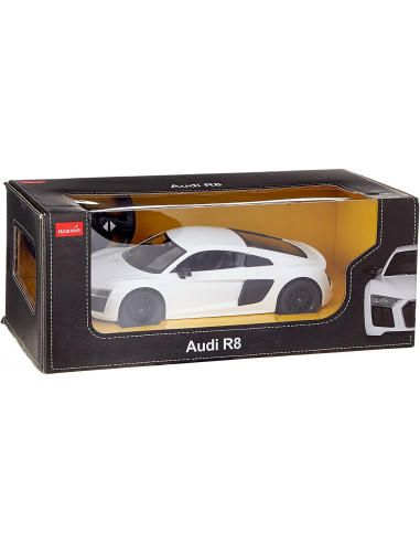 Masina Cu Telecomanda Audi R8 Alb Cu Scara 1 La 14,Ras74400_Alb
