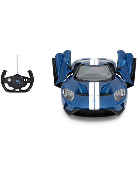 Masina Cu Telecomanda Ford Gt Albastru Cu Scara 1 La
