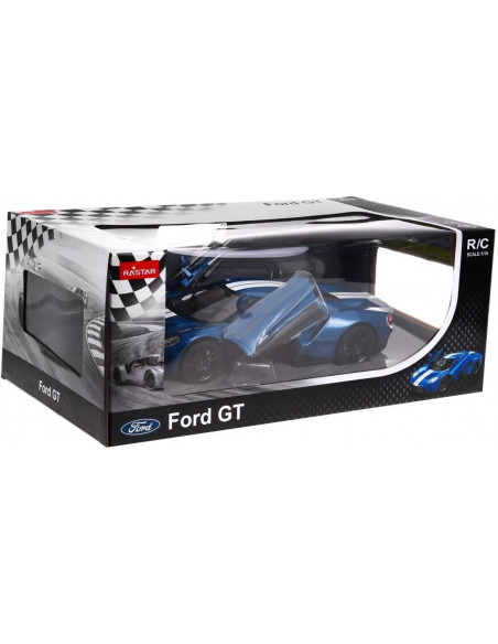 Masina Cu Telecomanda Ford Gt Albastru Cu Scara 1 La