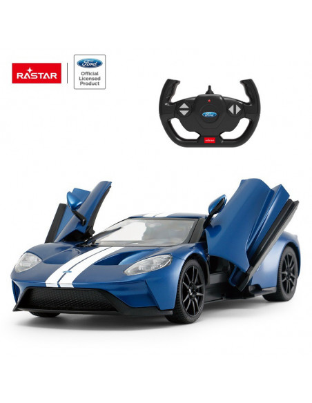 Masina Cu Telecomanda Ford Gt Albastru Cu Scara 1 La