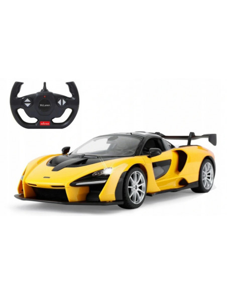 Masina Cu Telecomanda Mclaren Senna Galben Cu Scara 1 La