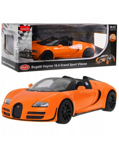 Masina Cu Telecomanda Bugatti Grand Sport Vitesse Portocaliu Cu