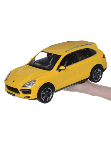Masina Cu Telecomanda Porsche Cayenne Turbo Galben Cu Scara 1