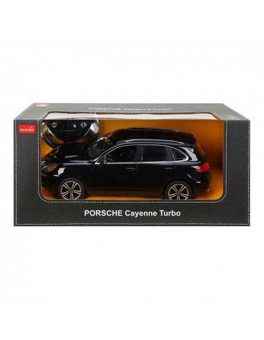 Masina Cu Telecomanda Porsche Cayenne Turbo Negru Cu Scara 1 La