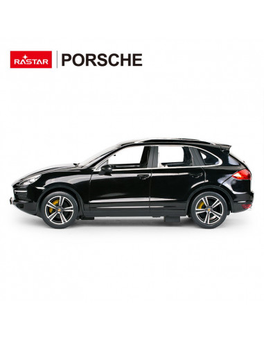 Masina Cu Telecomanda Porsche Cayenne Turbo Negru Cu Scara 1 La