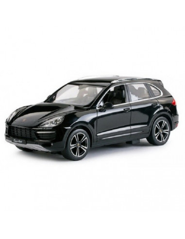 Masina Cu Telecomanda Porsche Cayenne Turbo Negru Cu Scara 1 La
